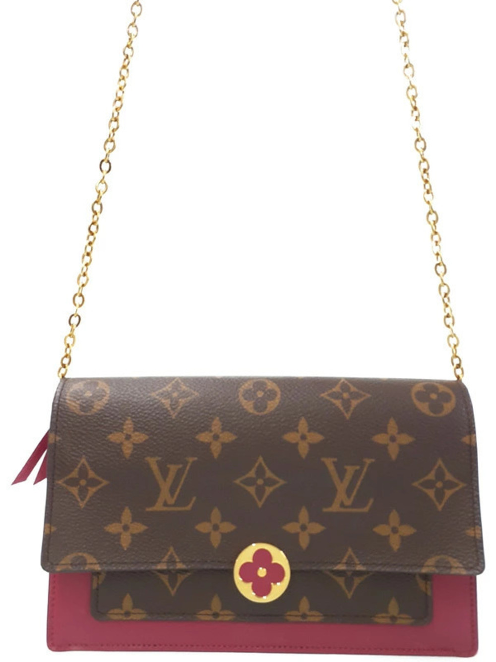 Louis Vuitton Monogram Portefeuille Flore Chain Bag